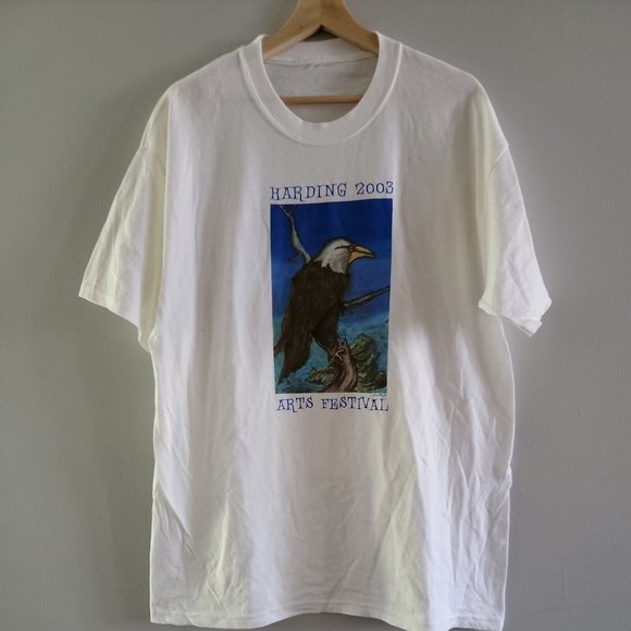 Source Unknown Other - Vintage 2003 Harding Arts Festival White Eagle SZ Cut Tag XL Soft Vintage Shirt